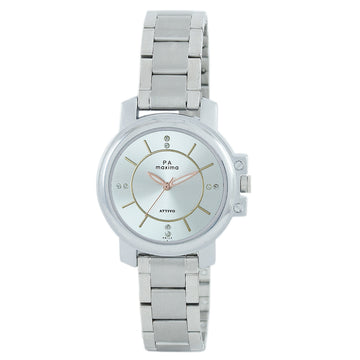 Maxima ATTIVO Women Silver Dial Analogue Watch - 40153CMLI